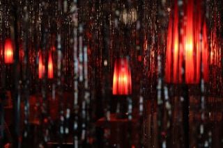 Interieur, Glitzervorhänge, Glamour Feiern